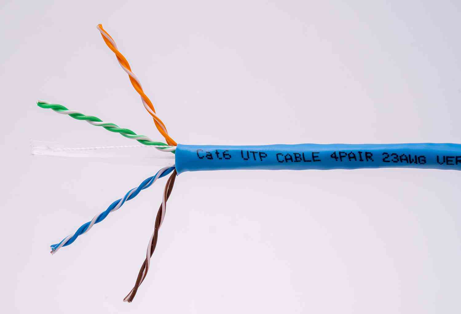 六类四对非屏蔽线缆 PVC 23 AWG